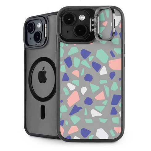 Cement Terrazzo iPhone 14 Plus Kickstand Case