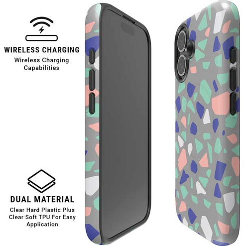 Cement Terrazzo iPhone 16 Magsafe Impact Case
