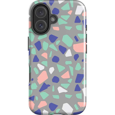 Cement Terrazzo iPhone 16 Plus Impact Case