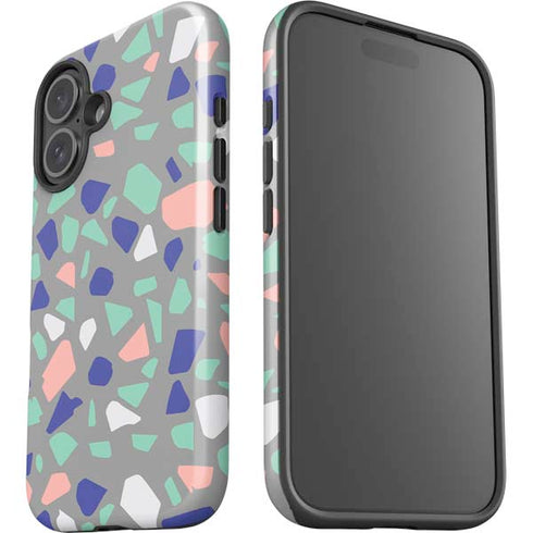 Cement Terrazzo iPhone 16 Plus Impact Case