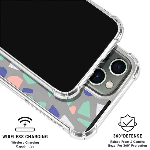 Cement Terrazzo iPhone 16 Pro Max Clear Case