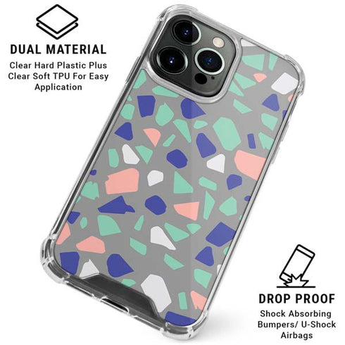 Cement Terrazzo iPhone 16 Pro Max Clear Case