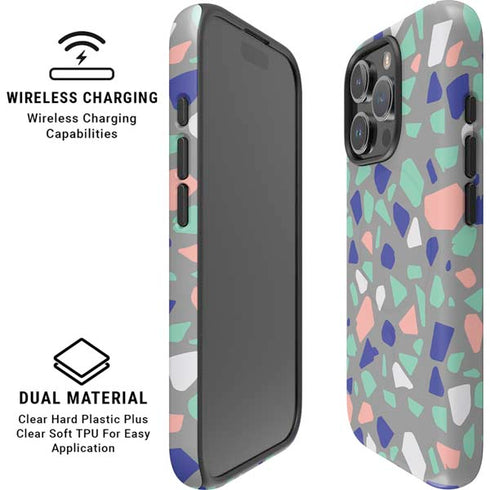 Cement Terrazzo iPhone 16 Pro Max Magsafe Impact Case