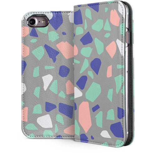 Cement Terrazzo iPhone 7 Folio Case