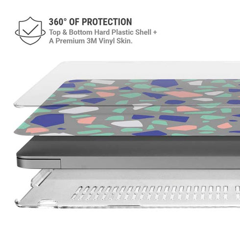 Cement Terrazzo MacBook Pro 14in (2021-24) Case plus Skin