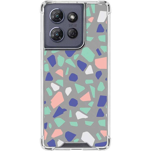 Cement Terrazzo Moto G 5G (2025) Clear Case