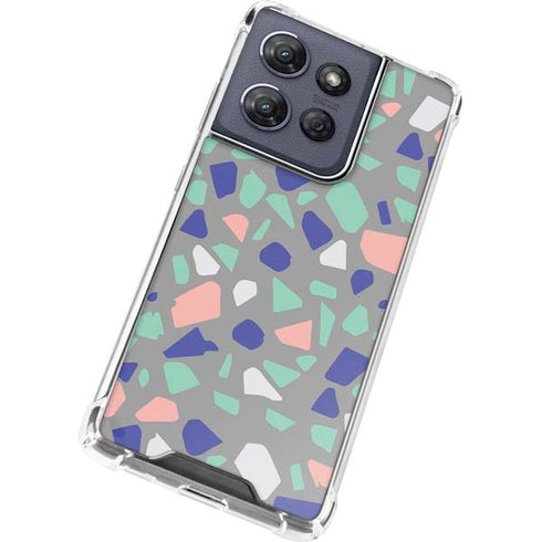 Cement Terrazzo Moto G 5G (2025) Clear Case