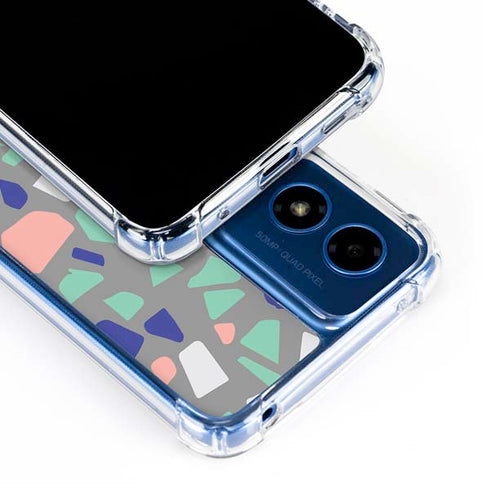 Cement Terrazzo Moto G 5G (2024) Clear Case