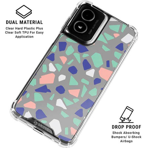 Cement Terrazzo Moto G Power 5G (2024) Clear Case