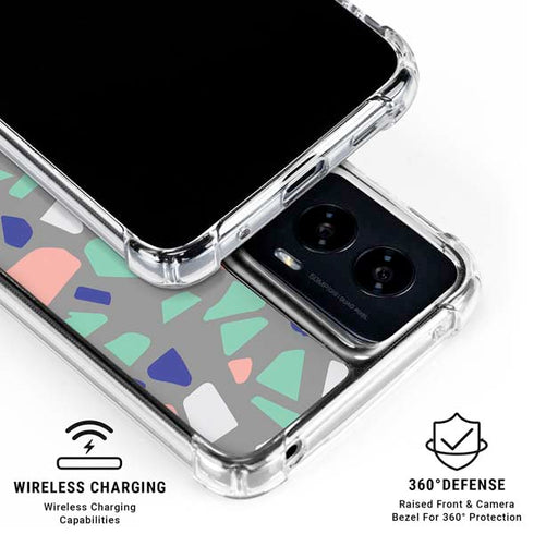 Cement Terrazzo Moto G Power 5G (2024) Clear Case