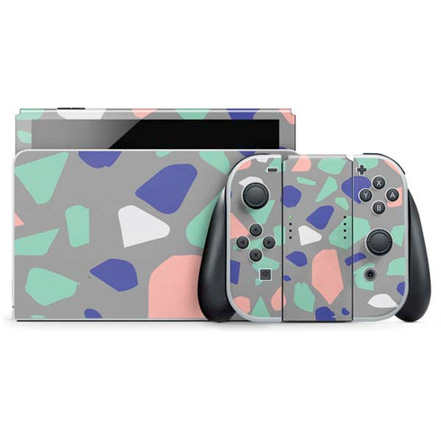 Cement Terrazzo Nintendo Skins