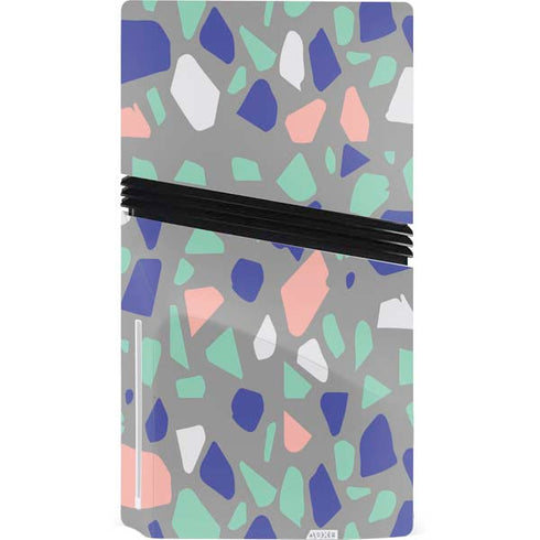 Cement Terrazzo PS5 Pro Disk Console Skin