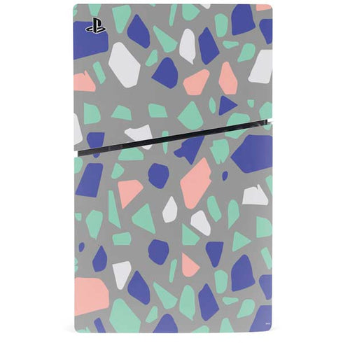 Cement Terrazzo PS5 Slim Digital Edition Console Skin