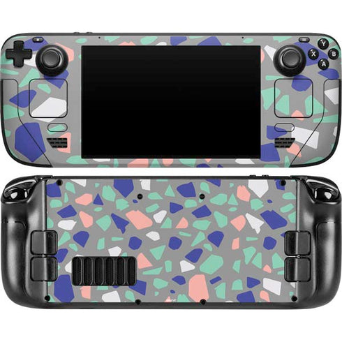 Cement Terrazzo Steam Deck Handheld Gaming Computer OLED Skin