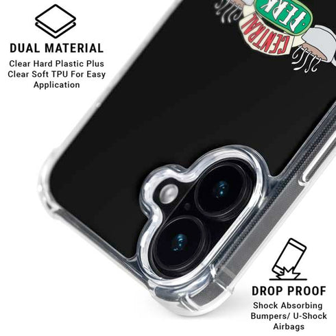 Warner Bros FRIENDS Central Perk iPhone 16 Clear Case