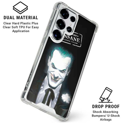 DC Comics The Joker Portrait by Alex Ross Galaxy S25 Ultra Clear Case