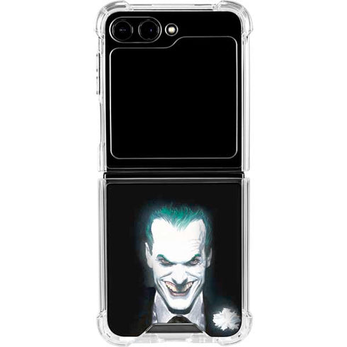 DC Comics The Joker Portrait by Alex Ross Galaxy Z Flip6 Clear Case