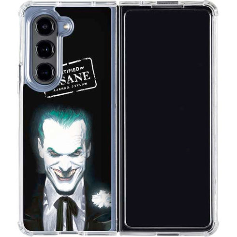 DC Comics The Joker Portrait by Alex Ross Galaxy Z Fold5 5G Clear Case