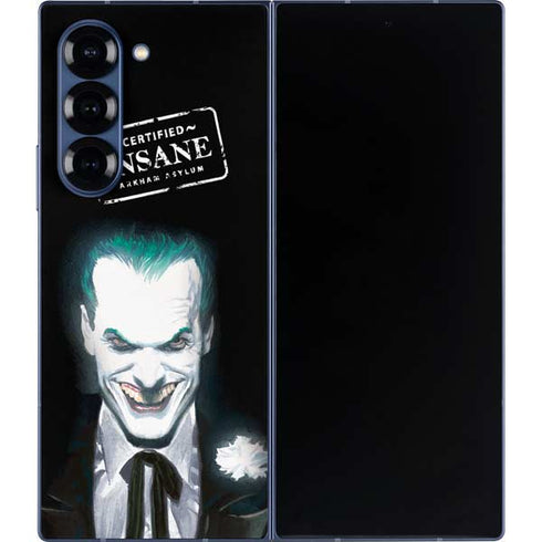 DC Comics The Joker Portrait by Alex Ross Galaxy Z Fold6 Skin