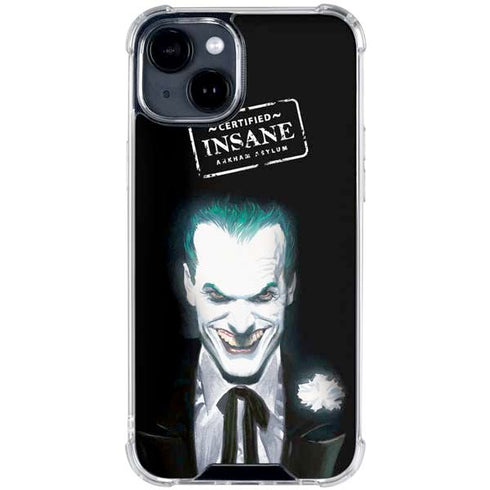 DC Comics The Joker Portrait by Alex Ross iPhone 15 Clear Case