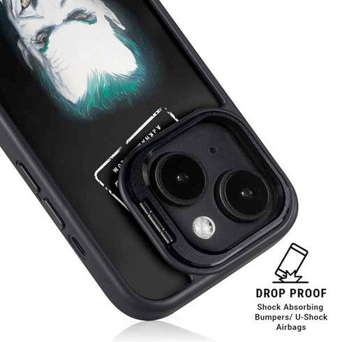 DC Comics The Joker Portrait by Alex Ross iPhone 15 Plus Kickstand Case