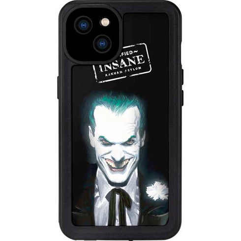 DC Comics The Joker Portrait by Alex Ross iPhone 15 Plus Waterproof Case
