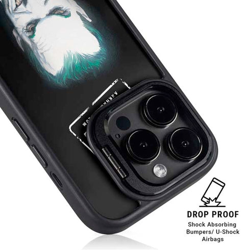DC Comics The Joker Portrait by Alex Ross iPhone 15 Pro Kickstand Case