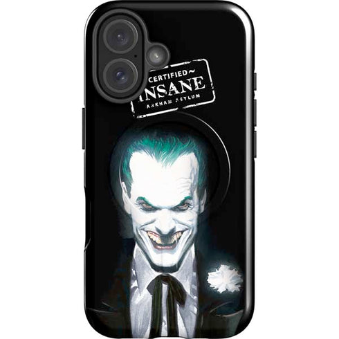 DC Comics The Joker Portrait by Alex Ross iPhone 16 Plus Magsafe Impact Case