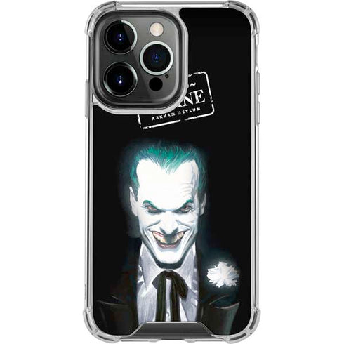 DC Comics The Joker Portrait by Alex Ross iPhone 16 Pro Max Clear Case