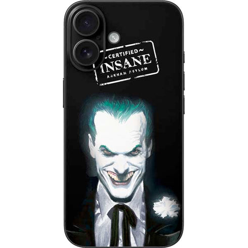 DC Comics The Joker Portrait by Alex Ross iPhone 16 Skin