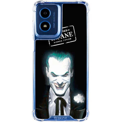DC Comics The Joker Portrait by Alex Ross Moto G Play 4G (2024) Clear Case