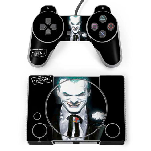 DC Comics The Joker Portrait by Alex Ross PlayStation Classic Bundle Skin