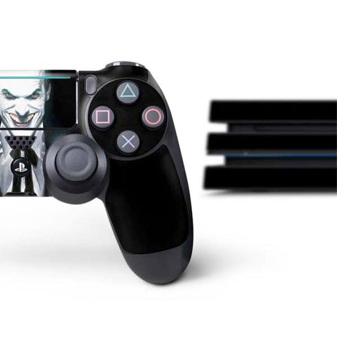 DC Comics The Joker Portrait by Alex Ross PS4 Pro Bundle Skin