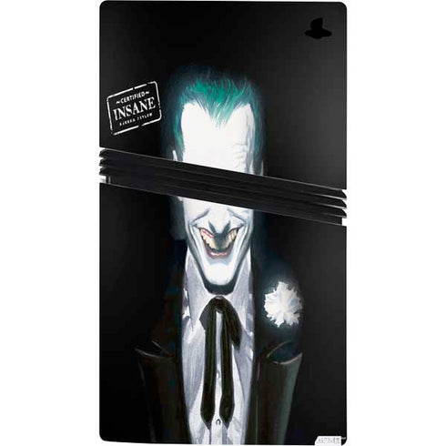 DC Comics The Joker Portrait by Alex Ross PS5 Pro Console Skin