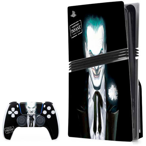 DC Comics The Joker Portrait by Alex Ross PS5 Pro Disk Bundle Skin