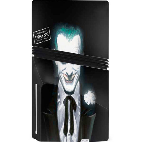 DC Comics The Joker Portrait by Alex Ross PS5 Pro Disk Bundle Skin