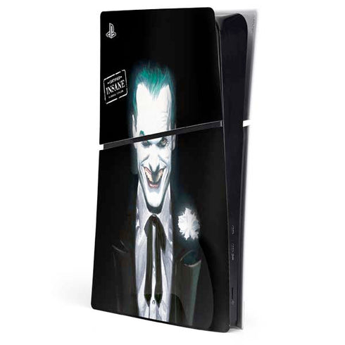 DC Comics The Joker Portrait by Alex Ross PS5 Slim Digital Edition Console Skin