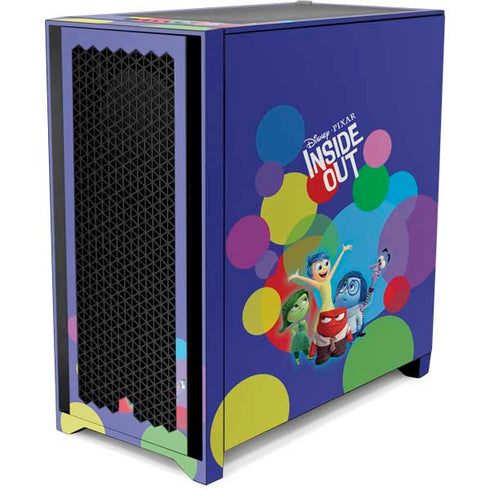 Disney Inside Out Character Group Corsair 4000D Tempered Glass Mid-Tower ATX Case Skin