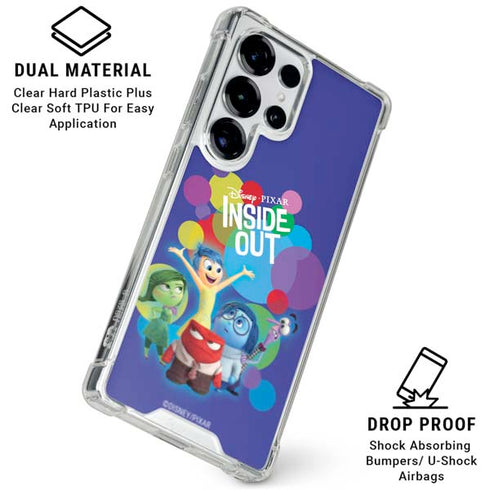 Disney Inside Out Character Group Galaxy S25 Ultra Clear Case