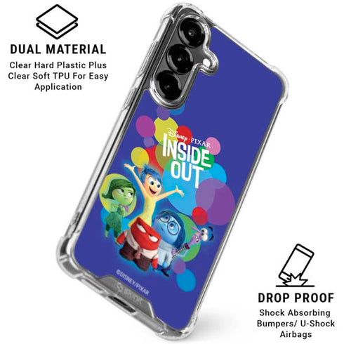 Disney Inside Out Character Group Galaxy S26 Clear Case