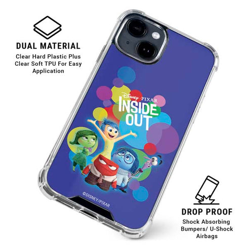 Disney Inside Out Character Group iPhone 14 Plus Clear Case