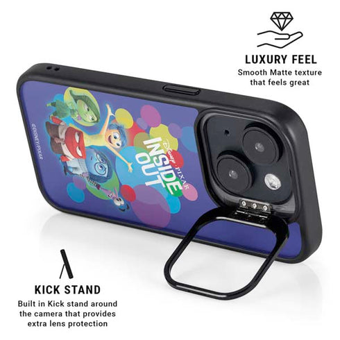 Disney Inside Out Character Group iPhone 15 Plus Kickstand Case
