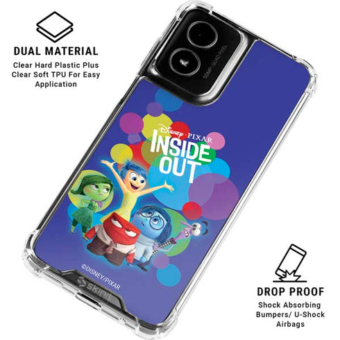 Disney Inside Out Character Group Moto G Power 5G (2024) Clear Case