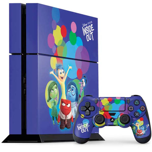 Disney Inside Out Character Group PS4 Console and Controller Bundle Skin