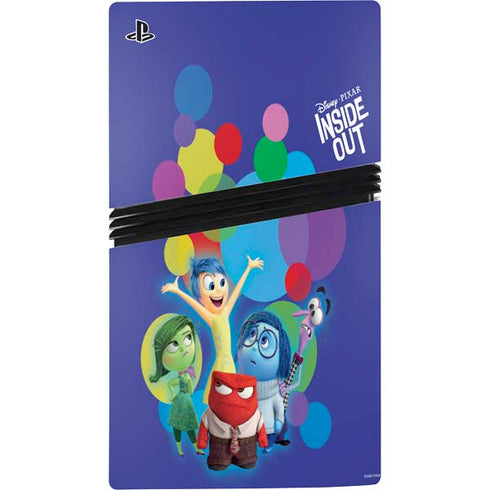 Disney Inside Out Character Group PS5 Pro Disk Bundle Skin