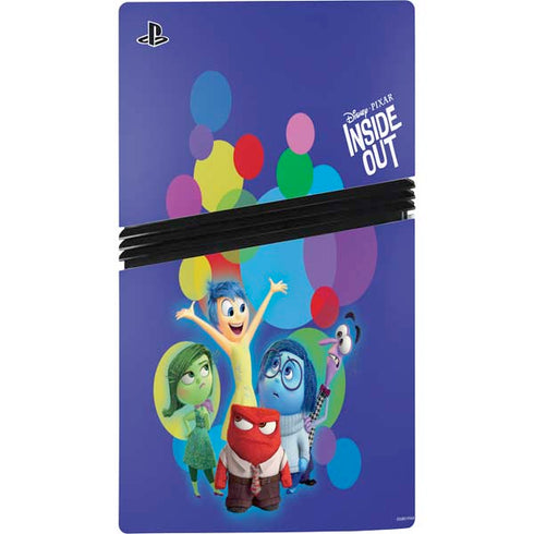 Disney Inside Out Character Group PS5 Pro Disk Console Skin