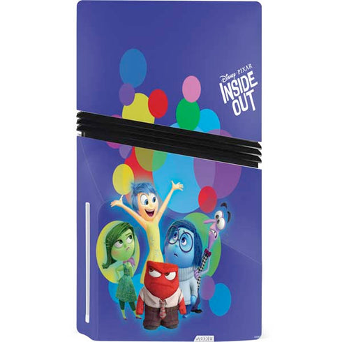 Disney Inside Out Character Group PS5 Pro Disk Console Skin