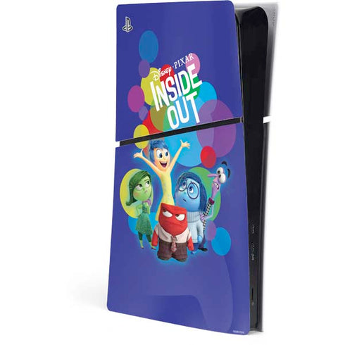 Disney Inside Out Character Group PS5 Slim Digital Edition Console Skin