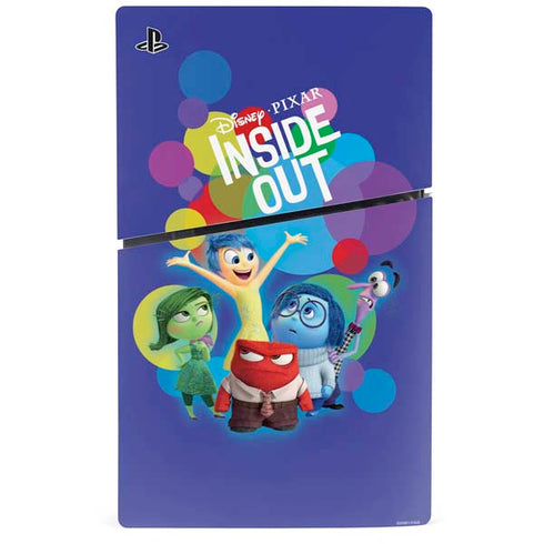 Disney Inside Out Character Group PS5 Slim Digital Edition Console Skin