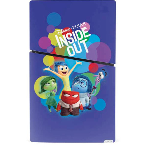 Disney Inside Out Character Group PS5 Slim Digital Edition Console Skin